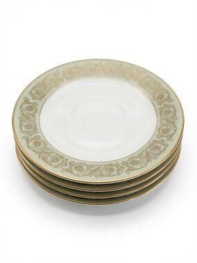 Vintage Yamaka Renaissance 2659R China Dinner Plates Set of 4, 10.25 Inch